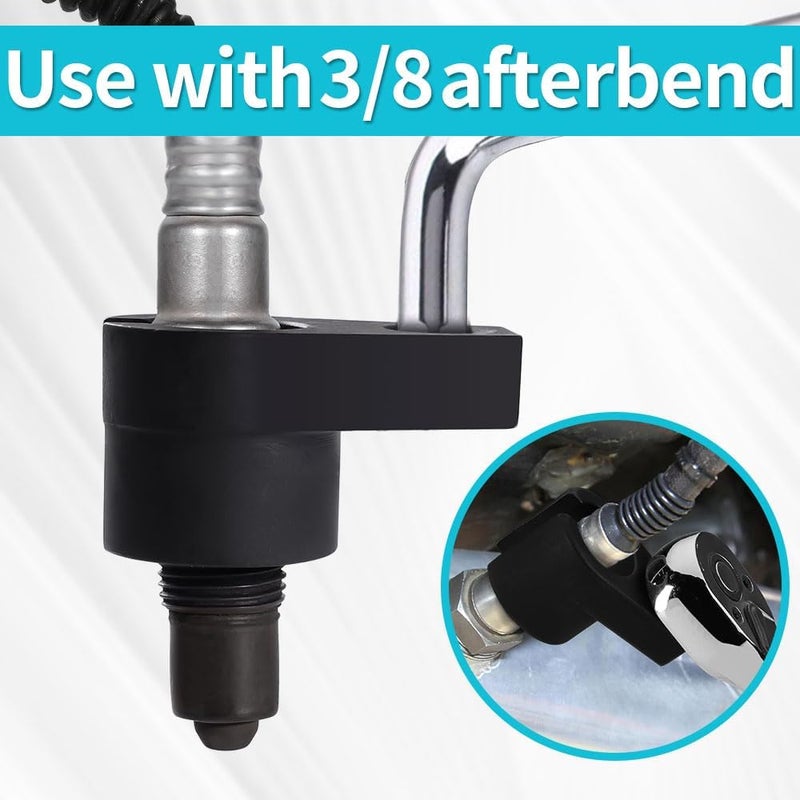 Lemxily Offset O2 Sensor Socket, 7/8-Inch (22mm) with 3/8-Inch Drive, Universal Fit for Vehicle Oxygen Sensor Removal - Image 3